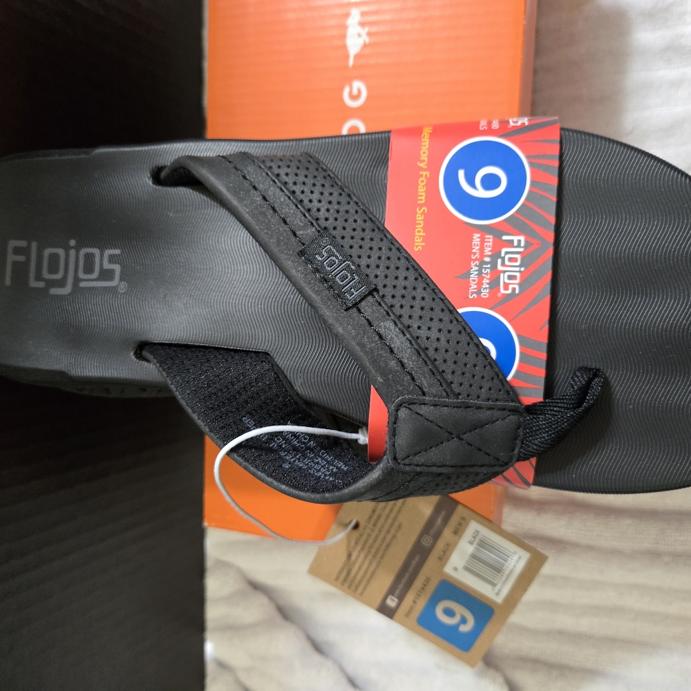 Flojos Black Flip Flops